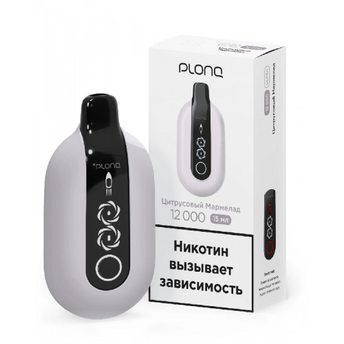 Электронная сигарета PLONQ ULTRA 12000 затяжек Цитрусовый Мармелад